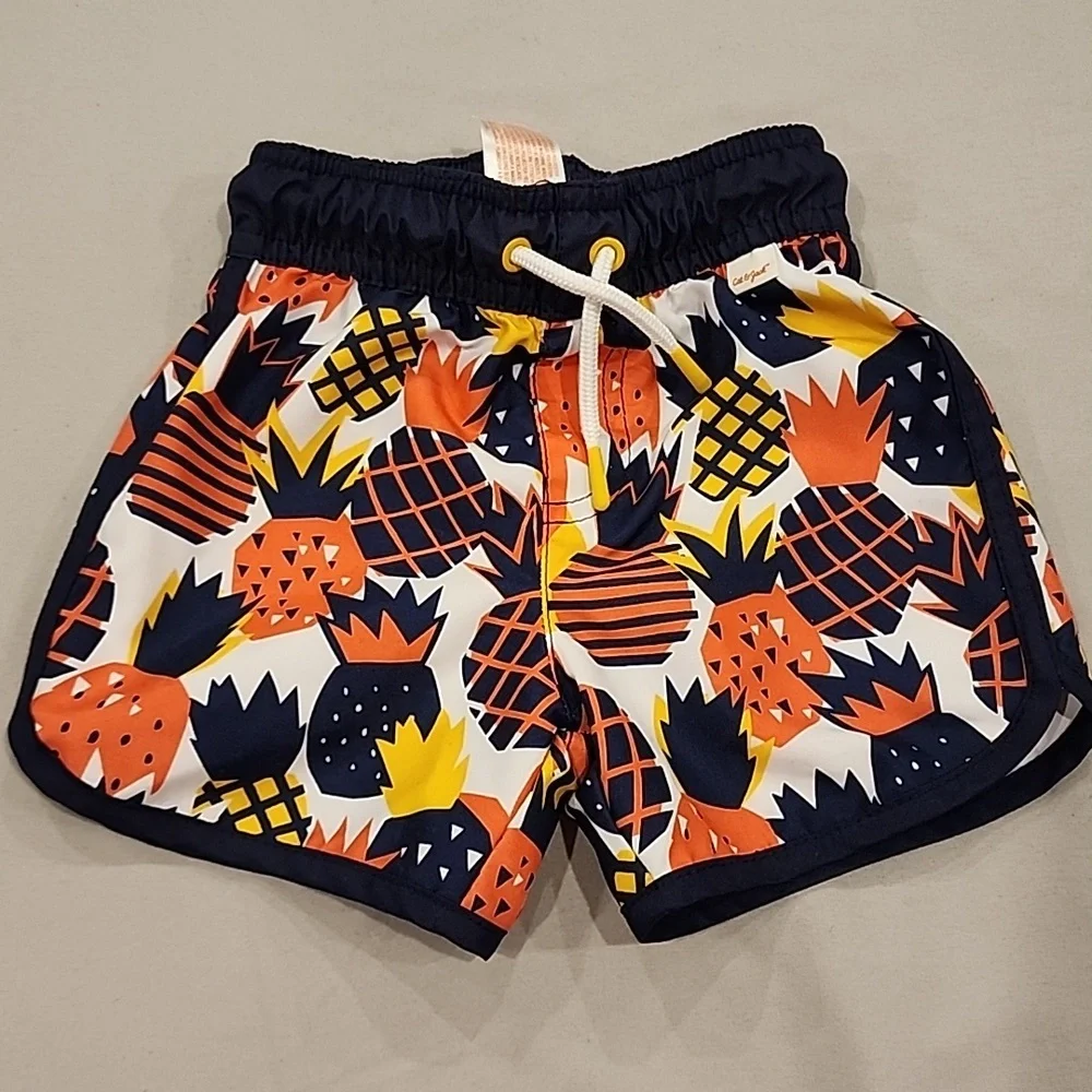 Cat & Jack swim trunks Pineapple - Picture 1 of 7